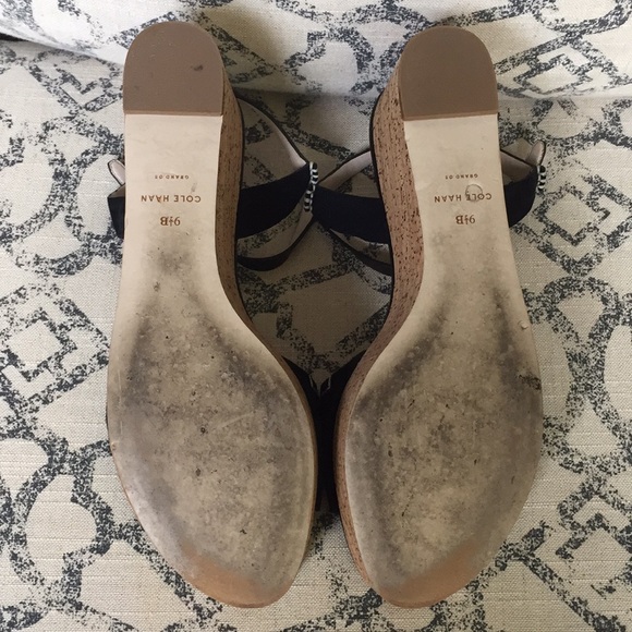 ✨Host Pick✨ Cole Haan suede/leather/cork flat wedge sandals - Picture 5 of 5